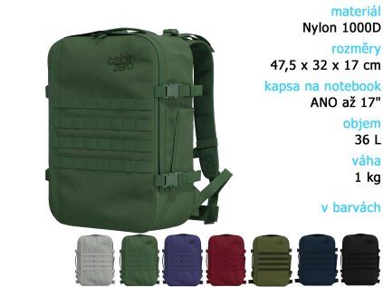 CabinZero Military 36L new tit