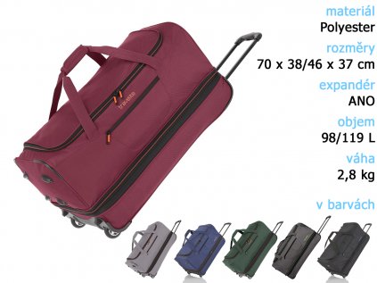 TRAVELITE BASICS WHEELED DUFFLE L tit