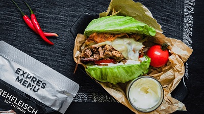 Pulled Hirsch Low Carb Burger
