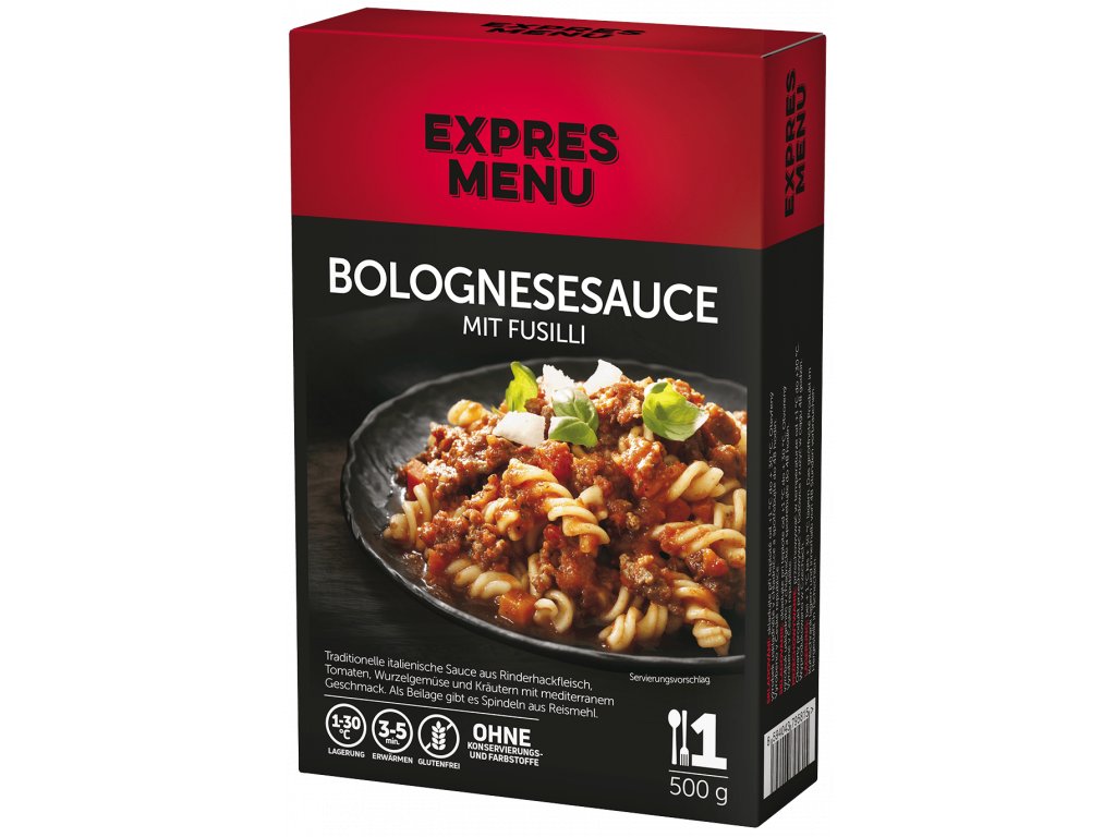 Bolognesesauce mit Fusilli 1 PORTION - EXPRES MENU