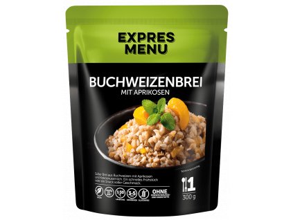 Buchweizenbrei mit Aprikosen  1 PORTION