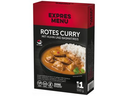 Rotes Curry mit Huhn und Basmatireis  1 PORTION