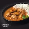 Rotes Curry mit Huhn und Basmatireis  1 PORTION