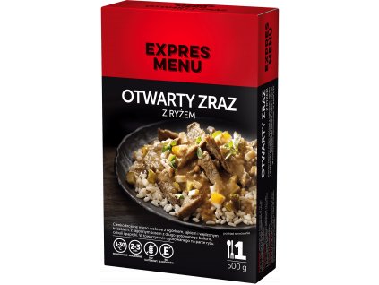 Otwarty zraz z ryżem  1 PORCJA