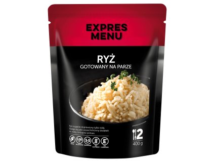 Ryż gotowany na parze  2 PORCJE