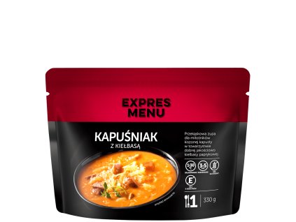 Kapuśniak z kiełbasą  1 PORCJA