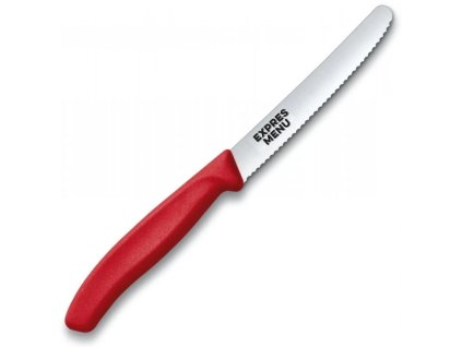 25119 zoubkovany nuz na rajcata victorinox swiss classic 11 cm cerveny