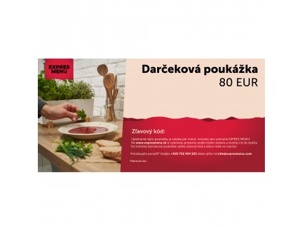 Darčekový e-poukaz 80 €