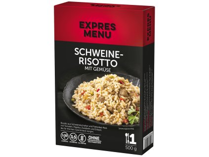 Pork risotto with vegetables
