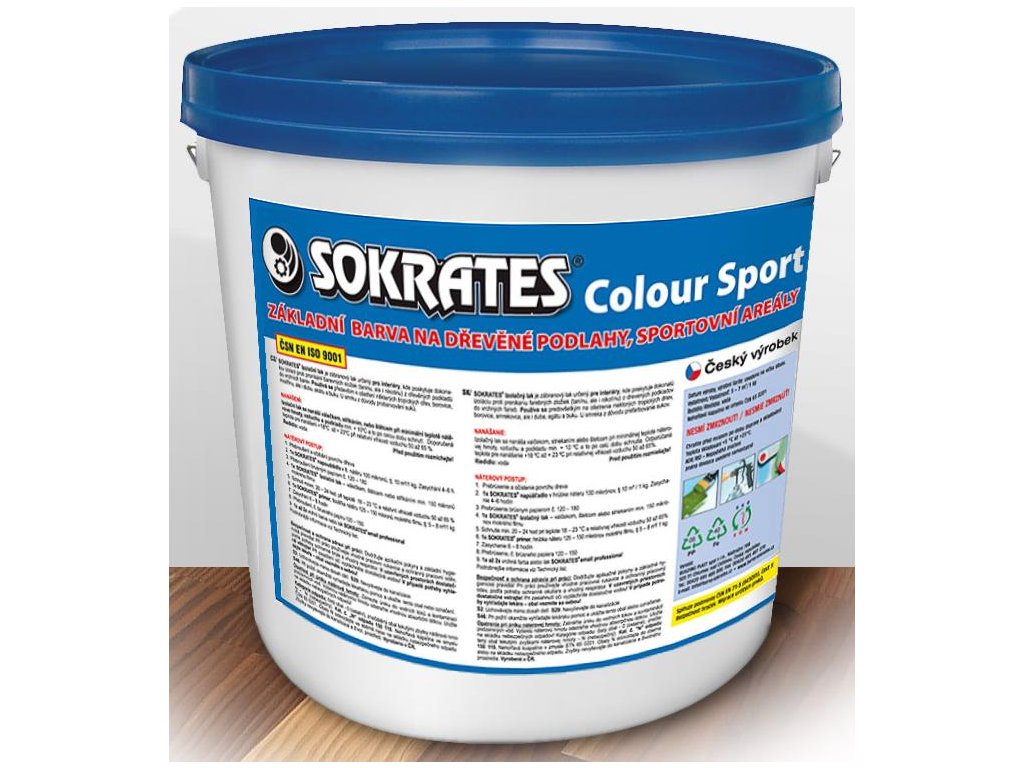 SOKRATES COLOUR SPORT základní barva na dřevěné podlahy (bílá) 5kg (Barva Bílá)