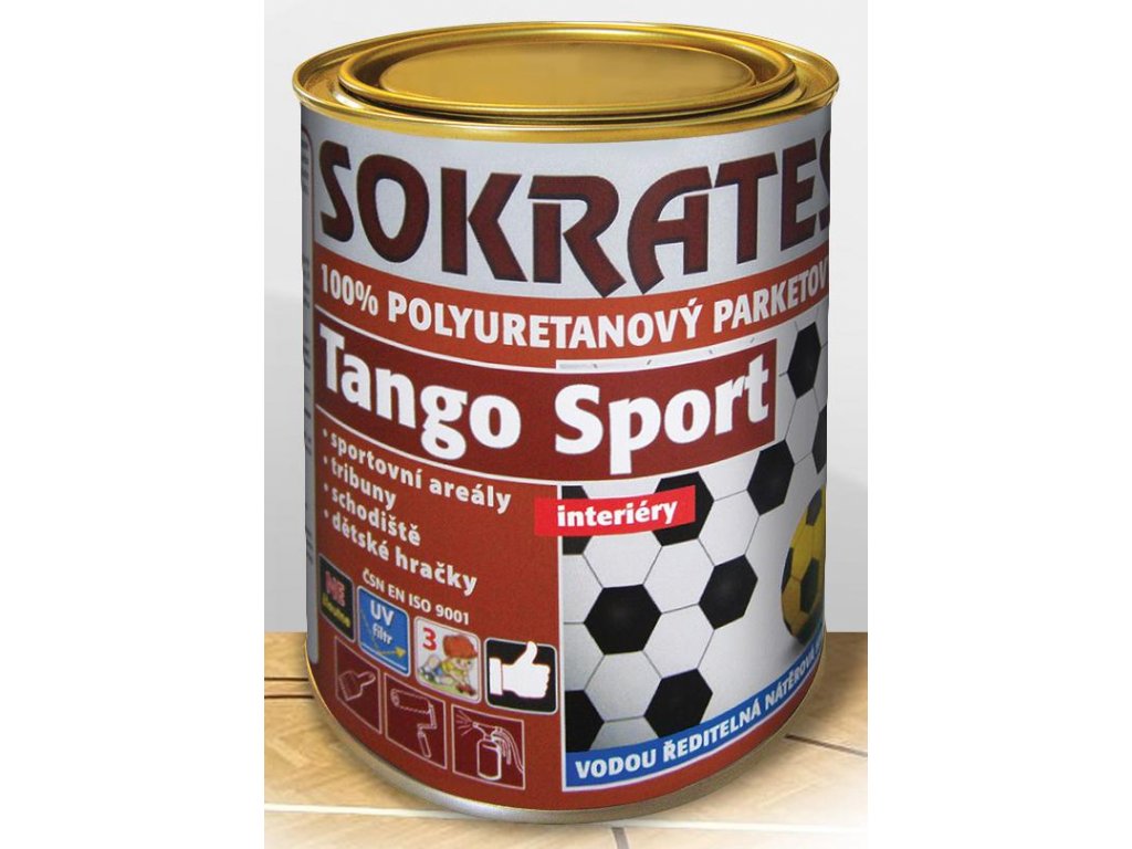 SOKRATES TANGO SPORT 100% polyuretanový parketový lak 5kg (Barva mat)