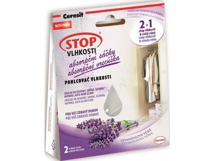 23771 ceresit stop vlhkosti absorpcni sacky 2x50g levandule