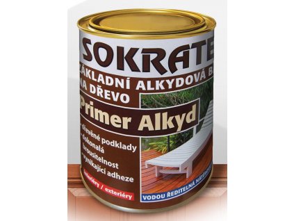 SOKRATES PRIMER ALKYD základní alkydová barva na dřevo 0,8kg (Barva Bílá)