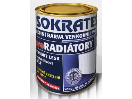 SOKRATES PRO RADIÁTORY vodou ředitelná vrchní barva na radiátory 5kg (Barva slonová kost)