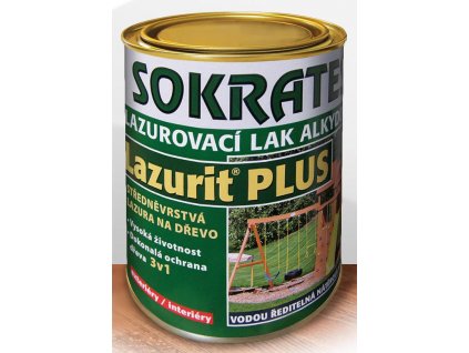 SOKRATES LAZURIT PLUS středněvrstvá lazura 0,7kg (Barva teak)