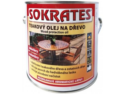 26363 sokrates teakovy olej na drevo 2 l