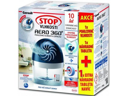 29006 ceresit stop vlhkosti aero 360 450g pohlcovac vlhkosti 1x extra nahradni tableta navic