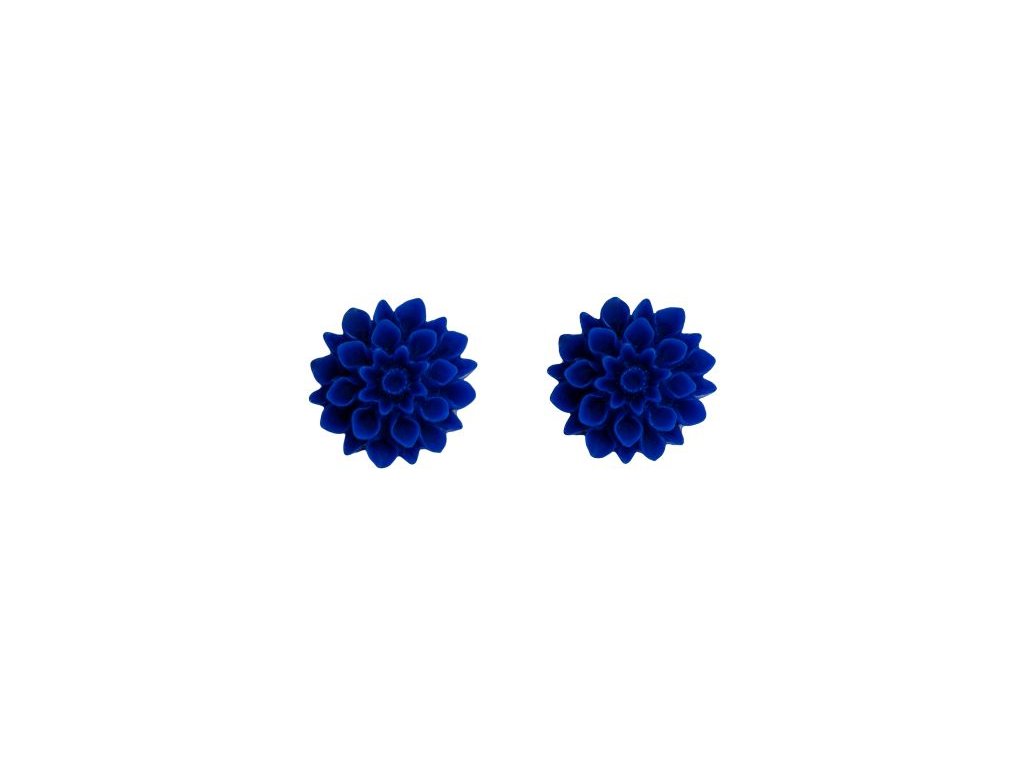 Naušnice pecky 46 - FLOWERSKI ULTRAMARINE BLUE