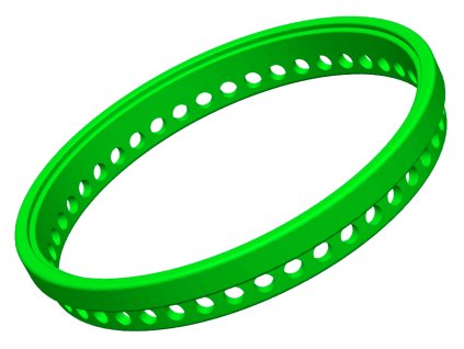 3D Obruč pro dno 20cm na háčkovaný košík - Limeta