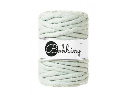 Macrame cord - 9mm - Milky green