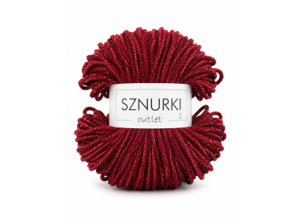 Sznurki - 3mm - Golden wine red