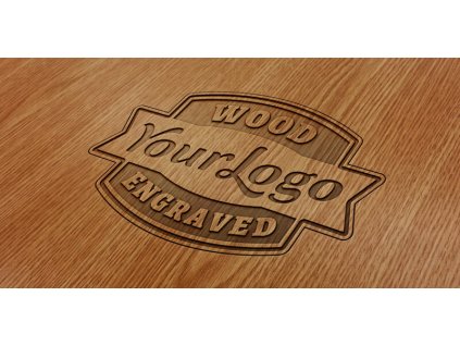 free engraved psd wooden effect