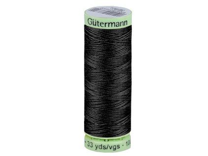 Polyesterové nitě Gütermann Jeans návin 30 m (Varianta 000 černá, Balení 1 ks)