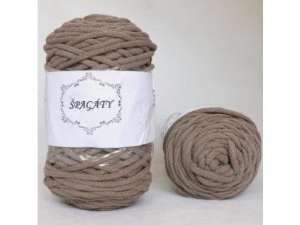 Příze na háčkování - Špagáty 3mm -  700 Cappucino