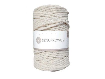 Sznurkowo příze na háčkování - 3SZ02 - 3mm Ecru