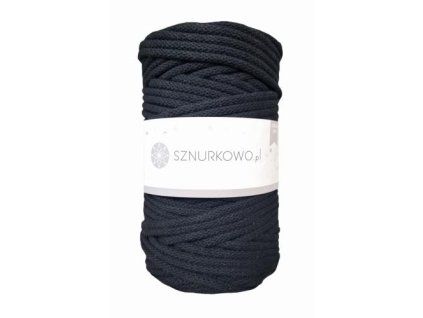 Sznurkowo příze na háčkování - 3SZ46 - 3mm Černá