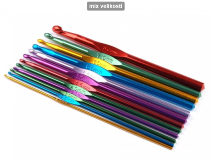 Háček na háčkování / sada háčků 2mm - 8mm 12ks