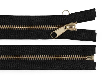 Zip stanový mosazný No 5 s oboustranným jezdcem délka 250 cm