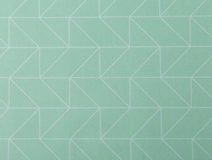 Kočárkovina 600D geometrický vzor s PVC úpravou