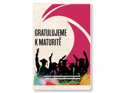 Dárková karta na peníze - Gratulujeme k maturitě - Magenta