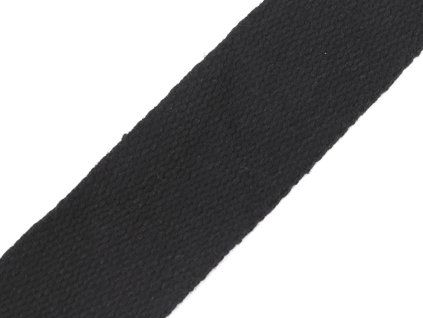 Bavlněný popruh šíře 40 mm (Varianta černá, Balení 1 m)