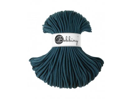 Bobbiny šňůry Junior 3mm Petrol (Peacock blue) - 20