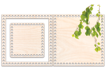 Set prstenec + DNO - Čtverec 22,5 + DNO 15 cm