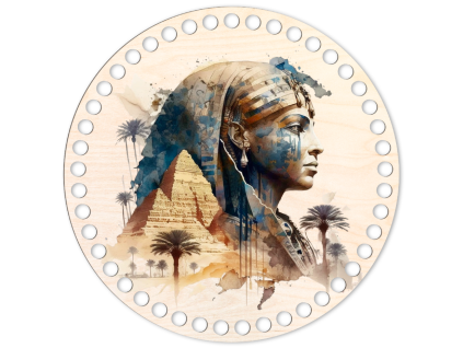 Víko na háčkovaný košík nebo podtácek - Pyramidy