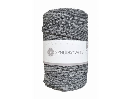 Sznurkowo Premium 0,5Kg příze na háčkování - SZ57 - 5mm exMIX Černo-Bílá