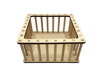 Konstrukce pro vyplétaný košík 20cm - Čtverec