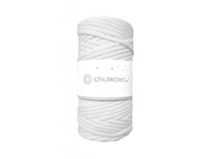 Sznurkowo polyester 5mm SZP01- Bílá
