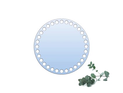 PLEXI Víko na košík - Kruh 15cm