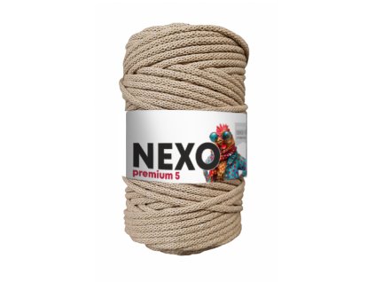 NEXO premium 5mm CAPPUCINO - příze na háčkování (NEX05) hmotnost 500g