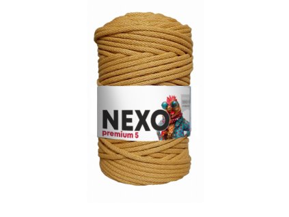 NEXO premium 5mm HOŘČICE - příze na háčkování (NEX08) hmotnost 500g