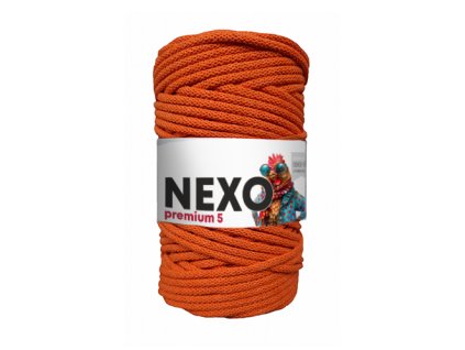 NEXO premium 5mm POMERANČOVÁ - příze na háčkování (NEX11) hmotnost 500g