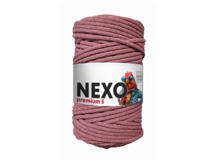 NEXO premium 5mm STARORŮŽOVÁ - příze na háčkování (NEX16) hmotnost 500g