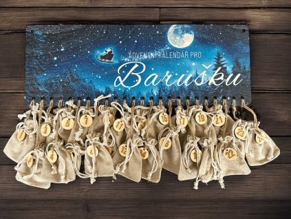 Adventní kalendář s vlastním jménem