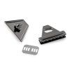 Sada zapínání na tašku 47x50 mm (Varianta 1 nikl černý, Balení 1 sada)