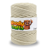Woody příze 5mm béžová v návinu 100m
