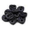 Brzdičky s dvěmi dírkami 20x20 mm (Varianta 1 černá, Balení 10 ks)